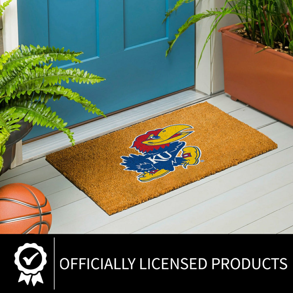 Coir Mat, 16"x28", University of Kansas