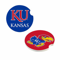 University of Kansas Car Coaster Set, 2pc