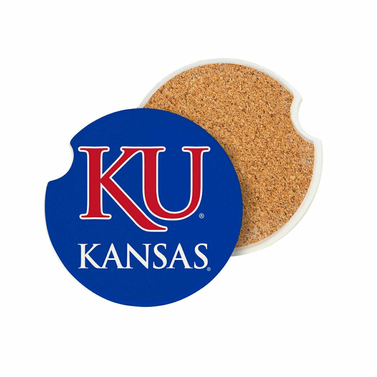 University of Kansas Car Coaster Set, 2pc