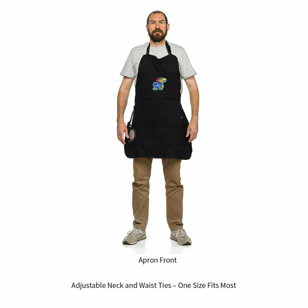 Grill Apron, Black, University of Kansas