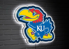 LED Wall Decor, Glazelite, College Mascot, University of Kansas