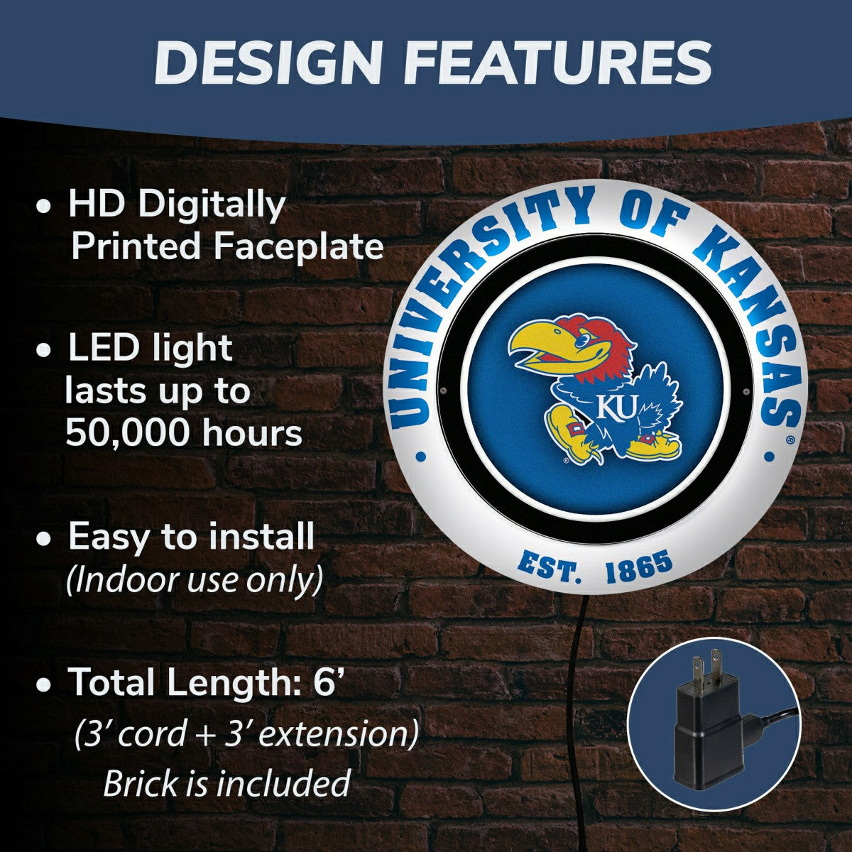University of Kansas, Metal Lite, Round