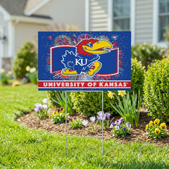 University of Kansas Yard Sign, Patriotic