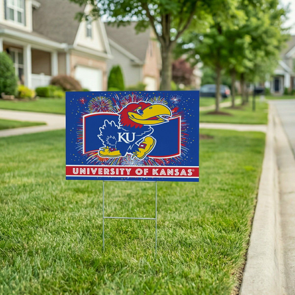 University of Kansas Yard Sign, Patriotic
