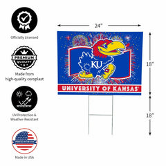 University of Kansas Yard Sign, Patriotic