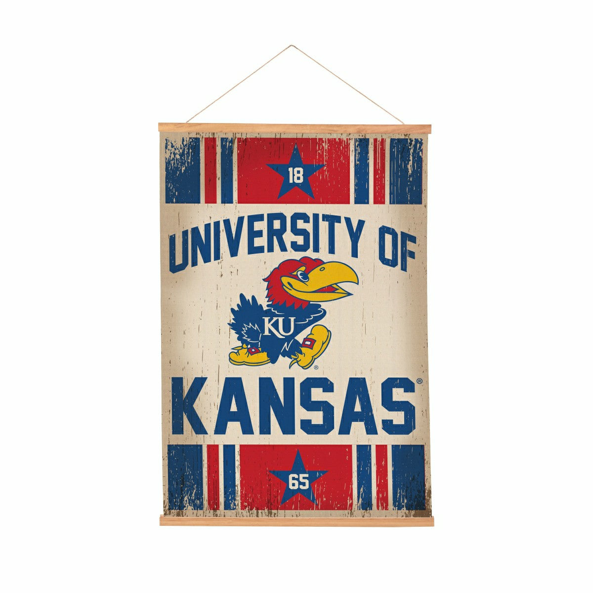 University of Kansas, Canvas Wall Tapestry, Medium, 36x24