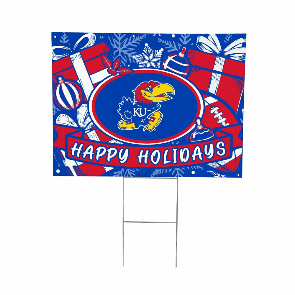 University of Kansas Yard Sign, Holiday