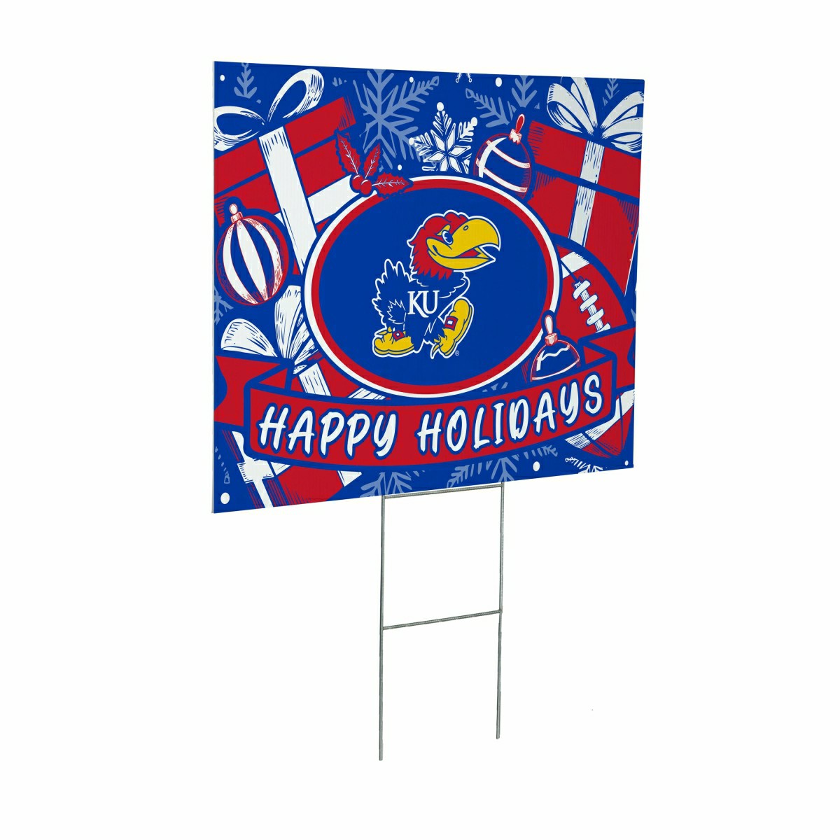 University of Kansas Yard Sign, Holiday