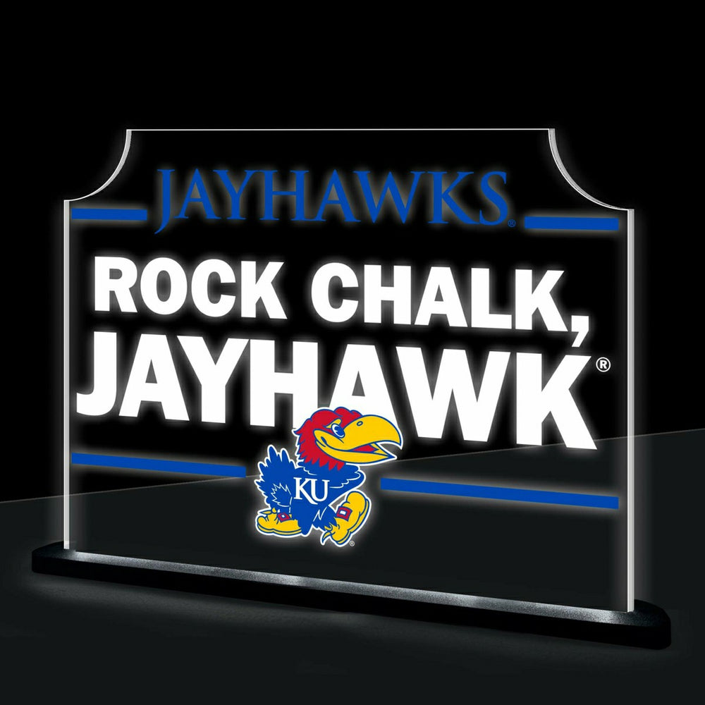 University of Kansas College Rectangle Desklite LED Decor