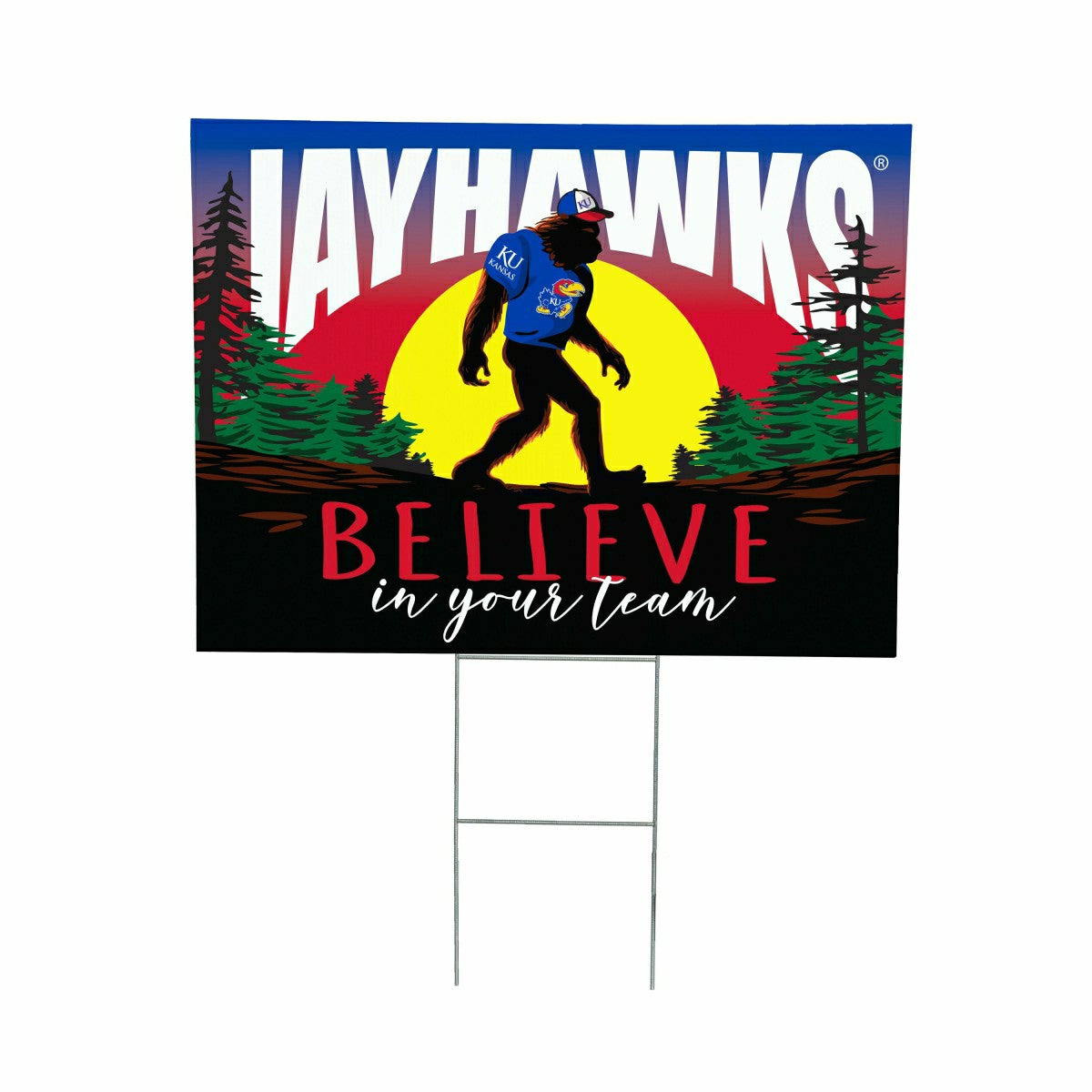 University of Kansas Yard Sign, Bigfoot