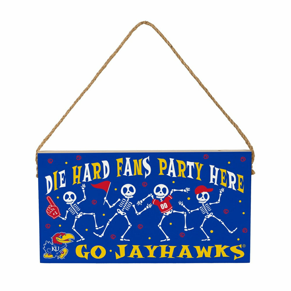 University of Kansas Halloween Wood Wall Sign, 6x11