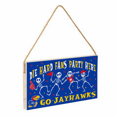 University of Kansas Halloween Wood Wall Sign, 6x11