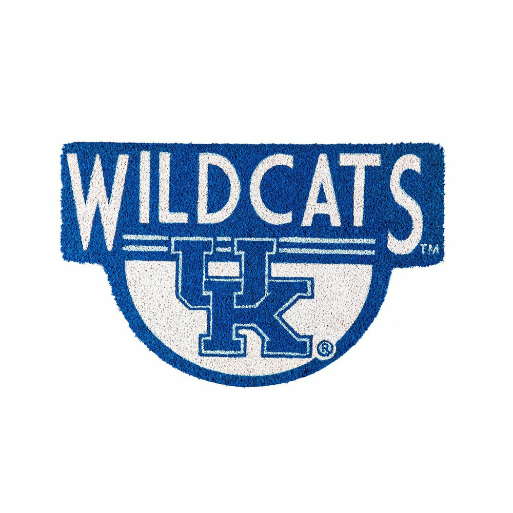 NCAA Team Shaped Coir Door Mat, Kentucky Wildcats