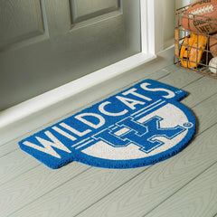NCAA Team Shaped Coir Door Mat, Kentucky Wildcats