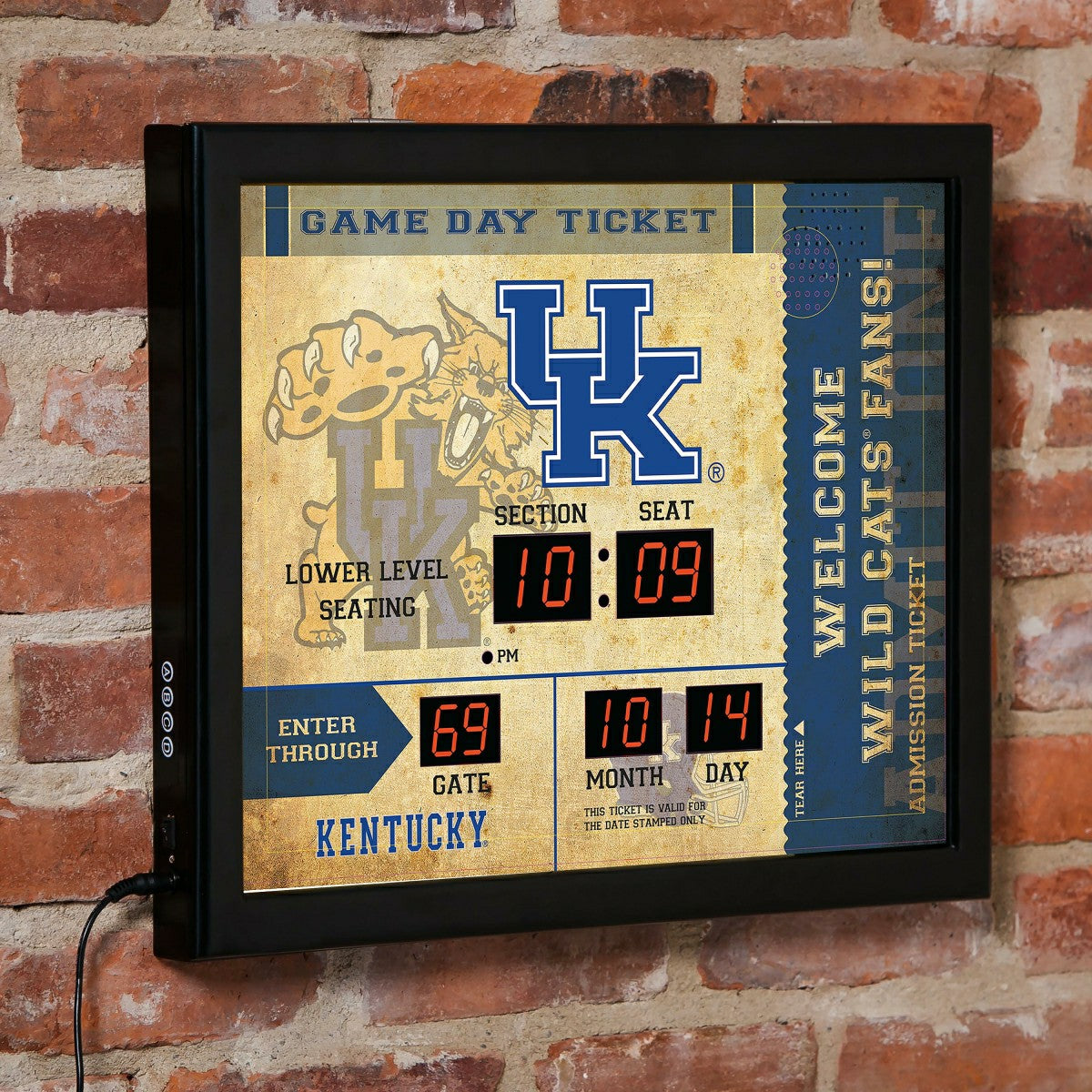 Scoreboard Wall Clock, Kentucky
