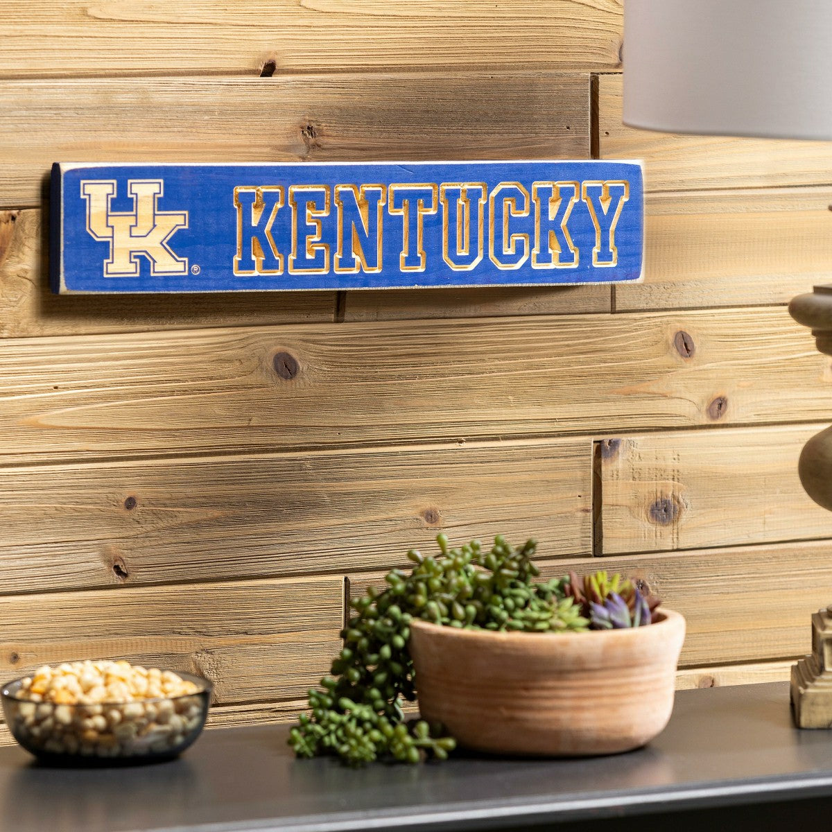 University of Kentucky Engraved Wood Sign, 3.5" x 18"