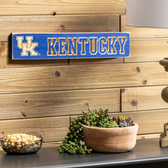 University of Kentucky Engraved Wood Sign, 3.5" x 18"