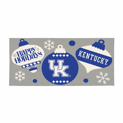 University of Kentucky Holiday Flocked Coir Sassafras Switch Mat, 22"x