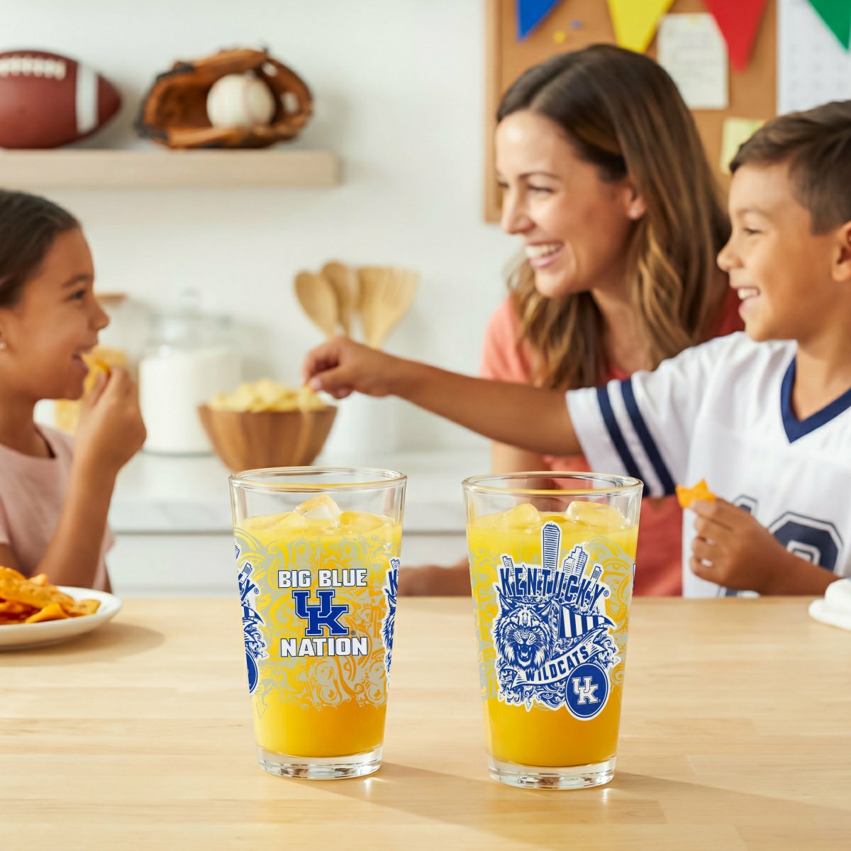 University of Kentucky 16oz Glass pint, Set of 2