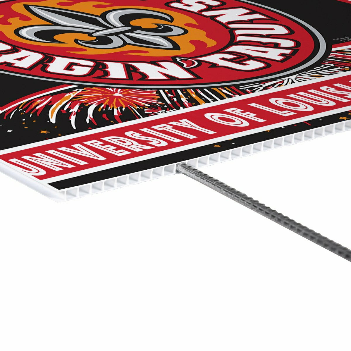 University of Louisiana at Lafayette Yard Sign, Patriotic