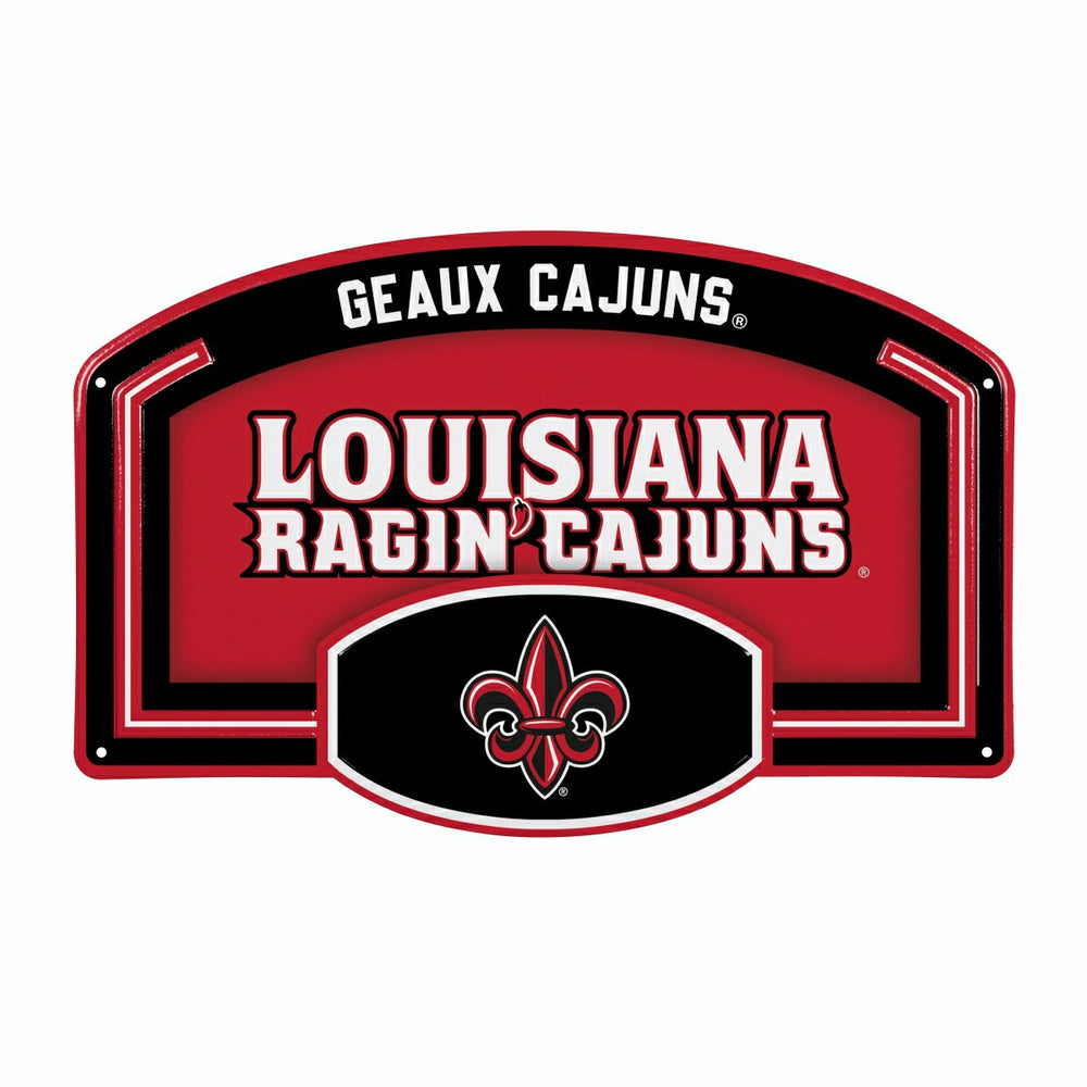 University of Louisiana at Lafayette USA Embossed Steel Wall Sign, 11"