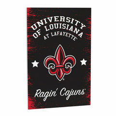 Louisiana at Lafayette University Wood Wall Sign, 16x24