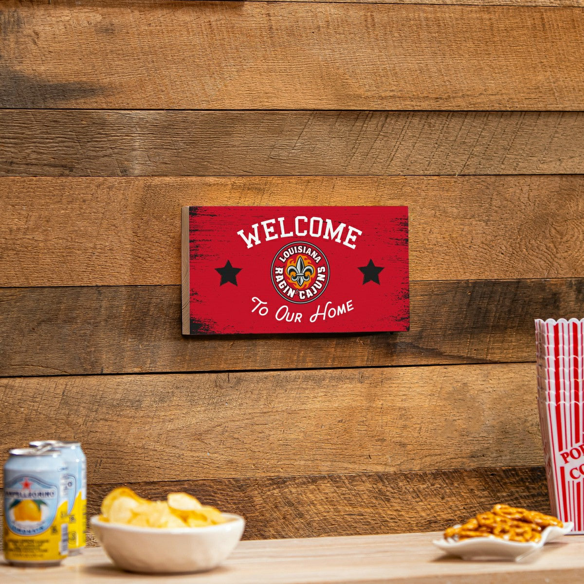 Louisiana at Lafayette University Wood Wall Sign, 6x11