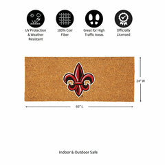 Louisiana at Lafayette University Extra Large Full Color Coir Mat, 60"