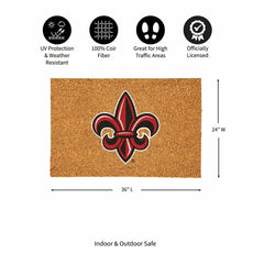 Louisiana at Lafayette University Large Full Color Coir Mat, 36"x24"