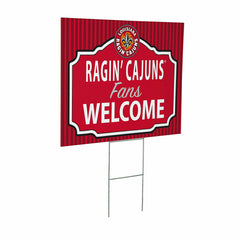 Louisiana at Lafayette University Coroplast Yard Sign, "Fans Welcome"