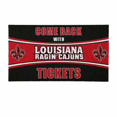 28" x 16" PVC Trapper Mat, Come Back with Tickets, University of Louis