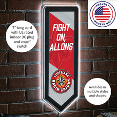 LED Wall Decor, Pennant, University of Louisiana-Lafayette
