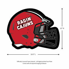 LED Wall Decor, Helmet, University of Louisiana-Lafayette