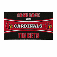 28" x 16" PVC Trapper Mat, Come Back with Tickets, University of Louis