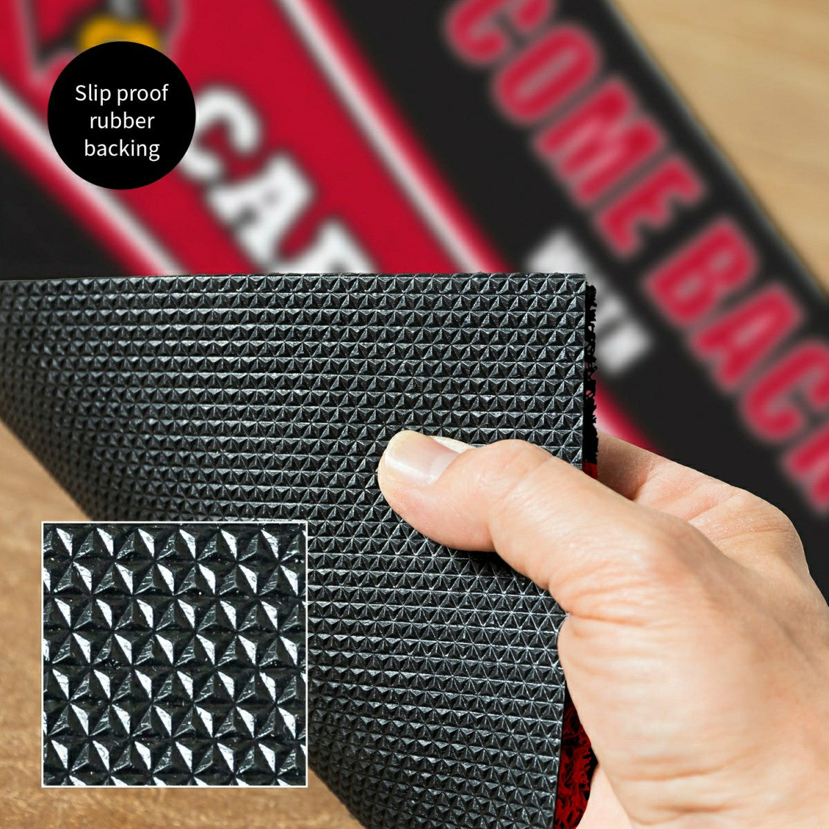 28" x 16" PVC Trapper Mat, Come Back with Tickets, University of Louis