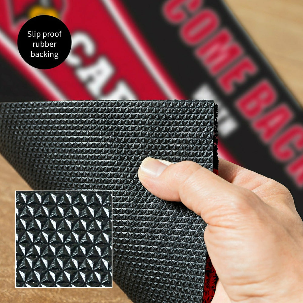 28" x 16" PVC Trapper Mat, Come Back with Tickets, University of Louis