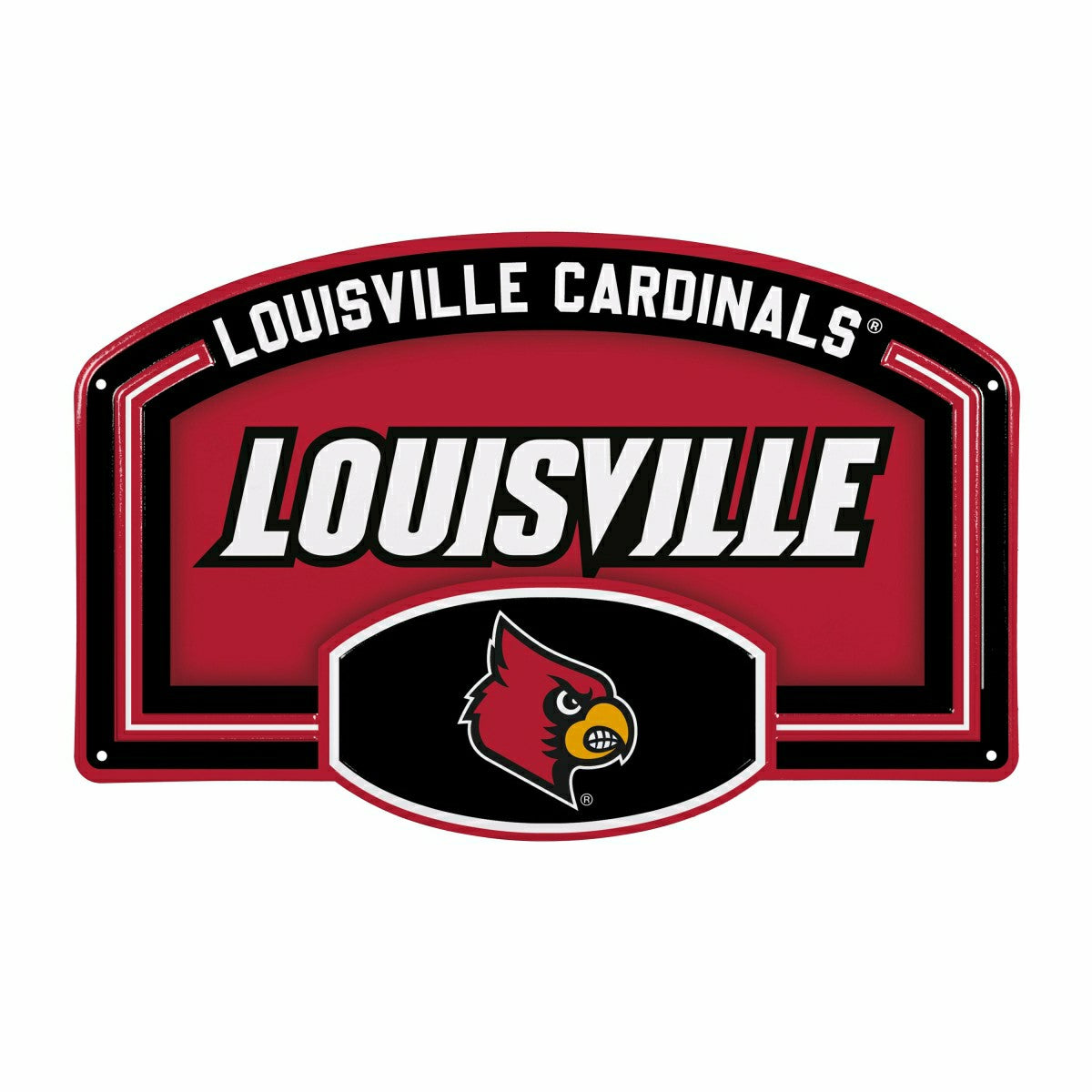 University of Louisville USA Embossed Steel Wall Sign, 11" x 17"