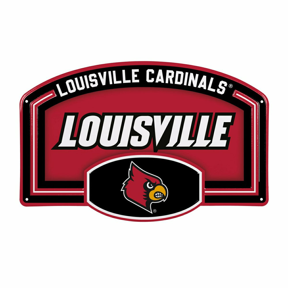 University of Louisville USA Embossed Steel Wall Sign, 11" x 17"