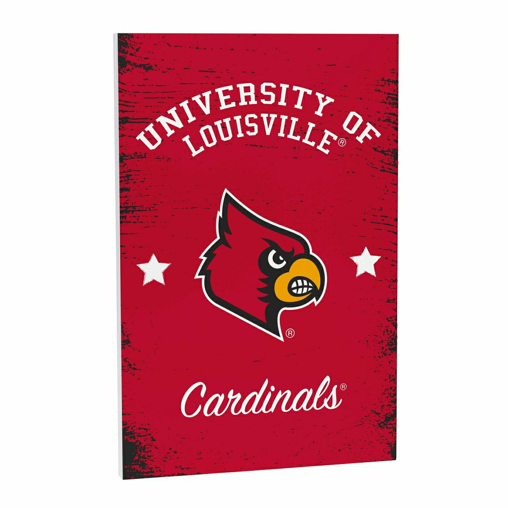 University of Louisville Wood Wall Sign, 16x24