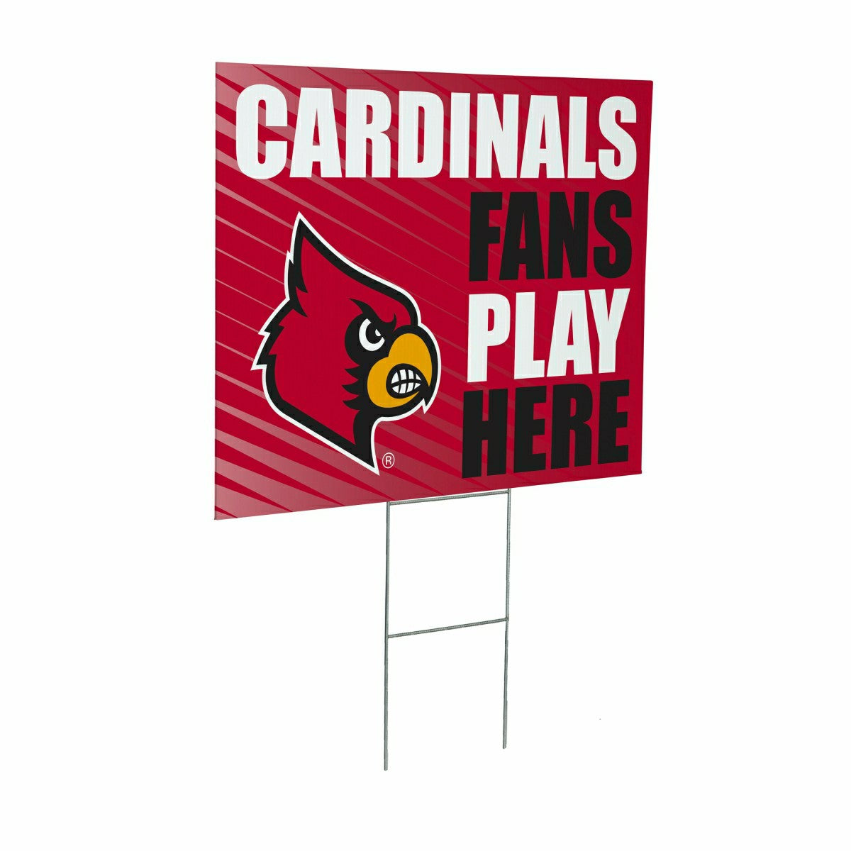 University of Louisville Coroplast Yard Sign "Fans Play Here"