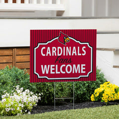 University of Louisville Coroplast Yard Sign, "Fans Welcome"