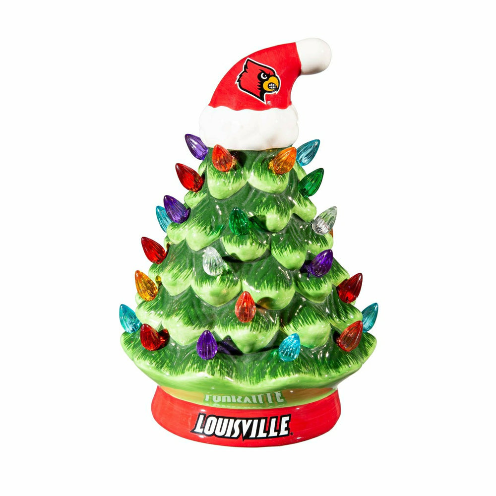 University of Louisville 8" LED Ceramic Christmas Tree