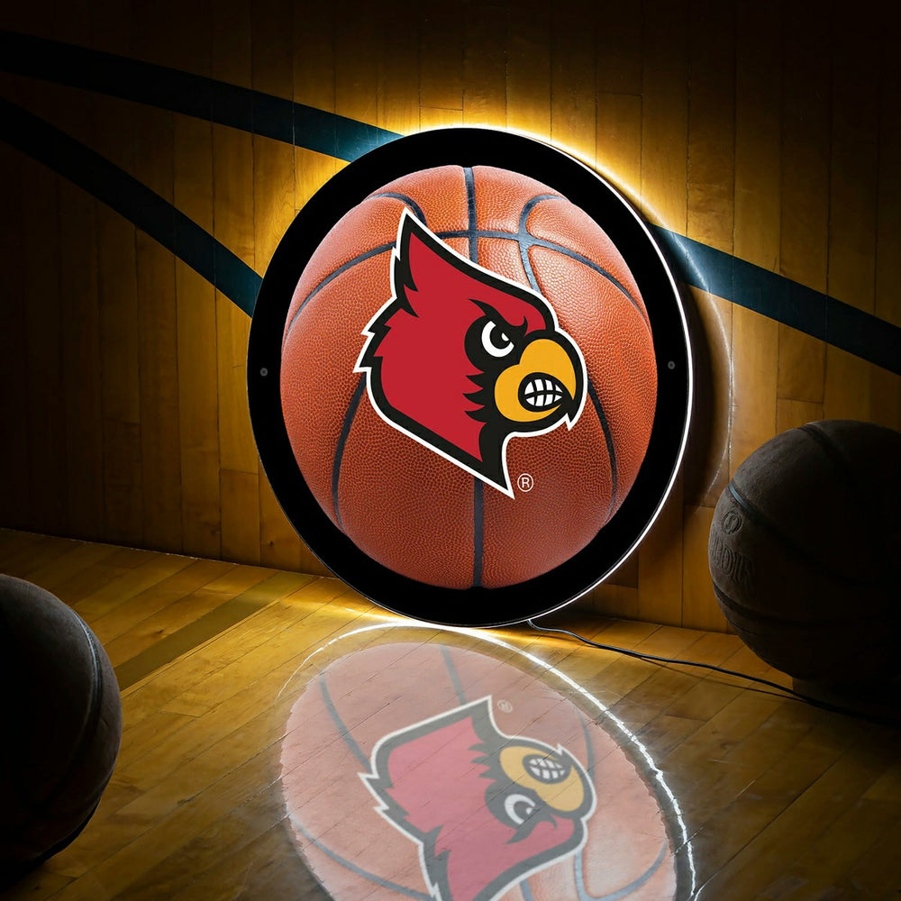 LED Wall Decor, Round, Med, Univ. of Louisville, Basketball