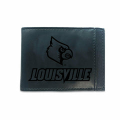 Front Pocket Wallet w/ RFID Blocking, University of Louisville, Black