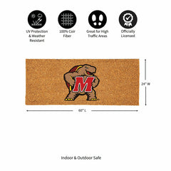 University of Maryland Extra Large Full Color Coir Mat, 60"x24"