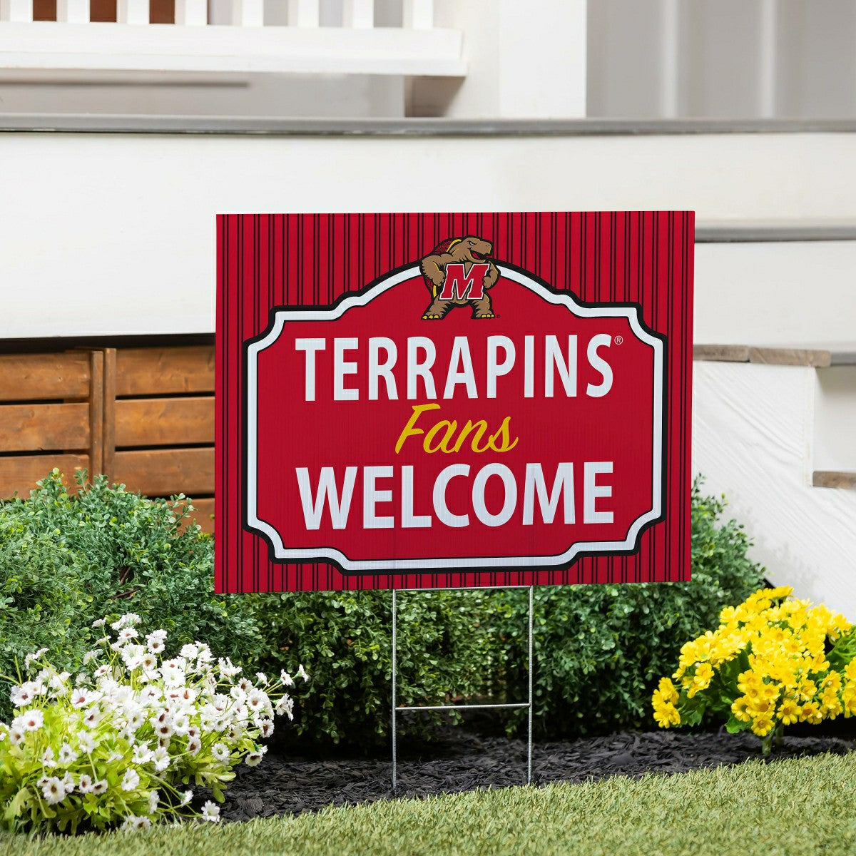 University of Maryland Coroplast Yard Sign, "Fans Welcome"
