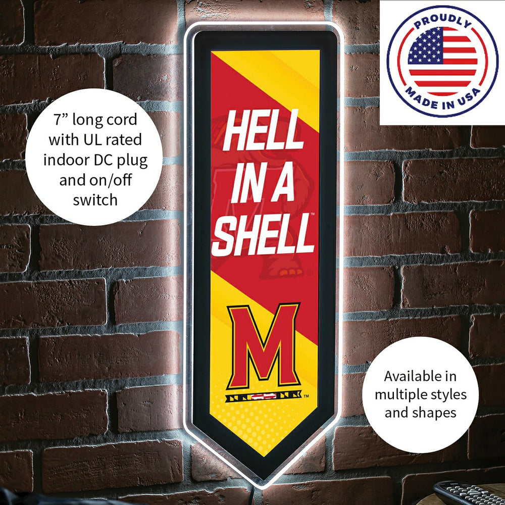LED Wall Decor, Pennant, University of Maryland