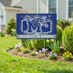University of Memphis Yard Sign, Patriotic