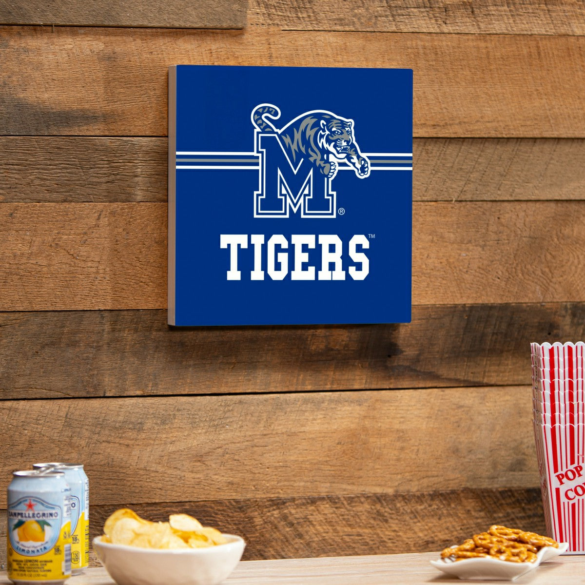 University of Memphis Wood Wall Sign, 12x12