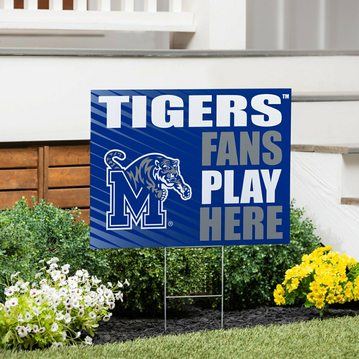 University of Memphis Coroplast Yard Sign "Fans Play Here"